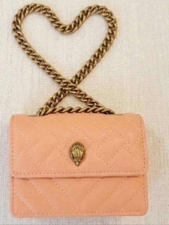Kurt Geiger Handbags - Kurt Geiger London Micro Kensington Bag - Quilted (Nude/Peach)